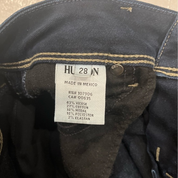 [28Ins29”]HUDSON Women's Collin Mid Rise Skinny Fit Flap Pocket Ankle Jean - Picture 6 of 10